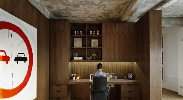 ตกแต่งห้อง อพาร์ทเมนท์ แบบเคร่งขรึม