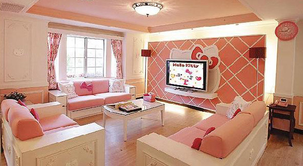 ตกแต่งสีสันของห้องโถง