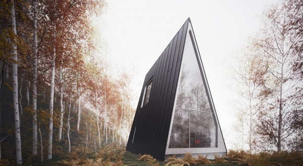 ไอเดียสร้างบ้านทรงสามเหลี่ยม ดีไซต์สุดเจ๋ง 