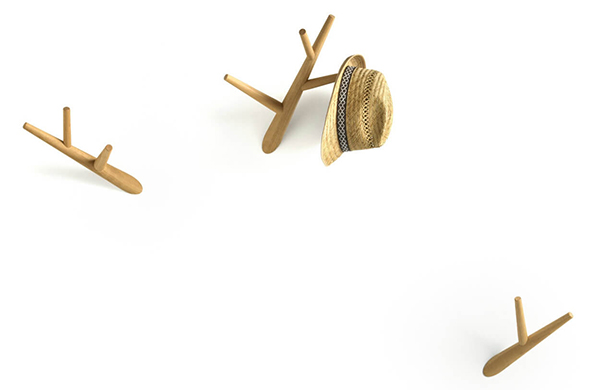 ที่แขวนเสื้อแบบติดกำแพงดีไซน์เก๋