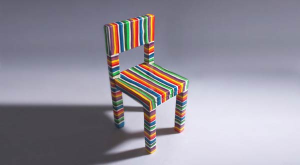 เก้าอี้น้ำตาลน่ารัก