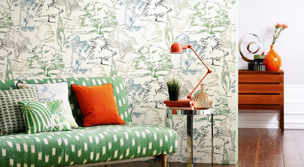 ตกแต่งห้องง่ายๆ ด้วยการติดวอลล์เปเปอร์ ฤดูใบไม้ผลิ