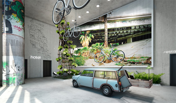 ไอเดียตกแต่งโรงแรมเป็นแคมป์กลางป่า