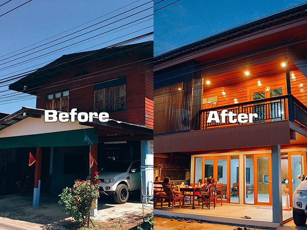 รีโนเวทบ้านเก่า แบบผสมผสาน สวยงามลงตัว