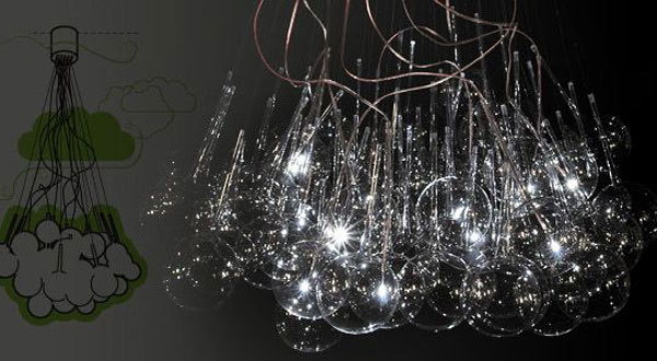 ประติมากรรมโคมไฟ LED