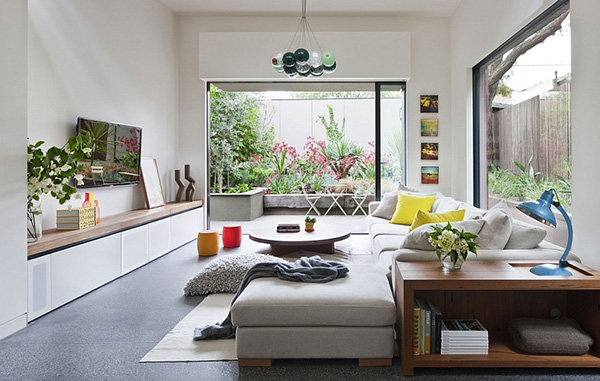 เติมสีเขียวภายในบ้านด้วย ต้นไม้