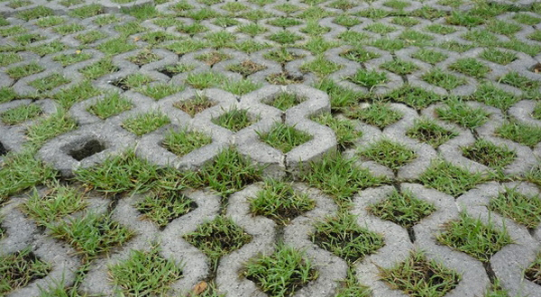 ปัญหาการทรุดตัวของสนามหญ้าอิฐตัวหนอน