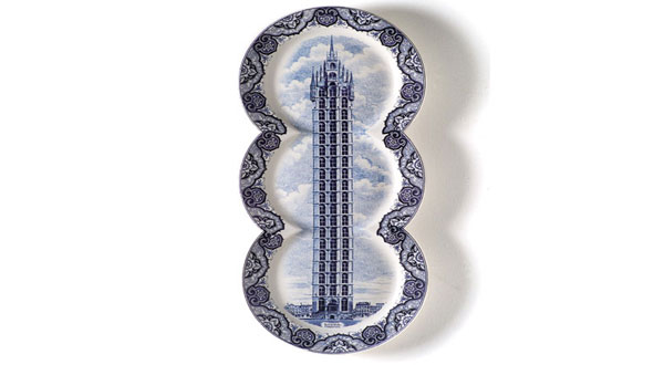 ศิลปะตึกระฟ้าบนจาน