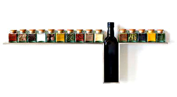 ชั้นวางเครื่องเทศติดผนัง