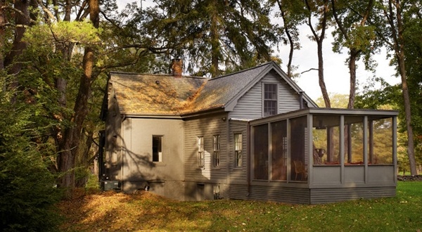 ตกแต่ง บ้านไม้ชั้นเดียวในแบบเรียบง่าย