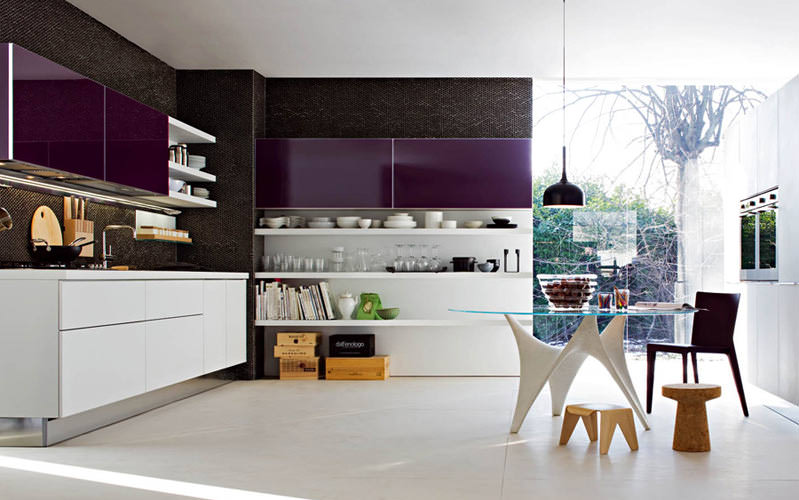 เคาน์เตอร์ครัว ชั้นวางของ โต๊ะกระจก 