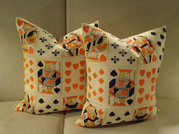 หมอน หมอนรูปลายไพ่ หมอน หมอนรูปลายไพ่