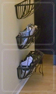 ชั้นวางรองเท้าติดผนัง