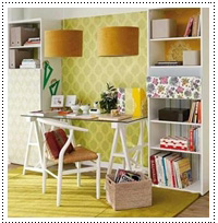 ชั้นวางหนังสือแบบติดผนัง 