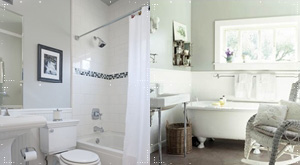 ห้องน้ำสีขาวสไตล์วินเทจ ห้องน้ำสีขาวสไตล์วินเทจ