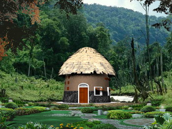 บ้านดินริมดอย