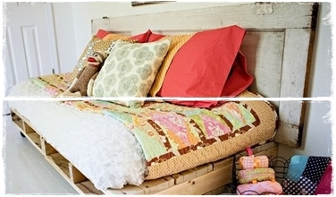 ตกแต่งเตียงนอน , ประตูไม้เก่า