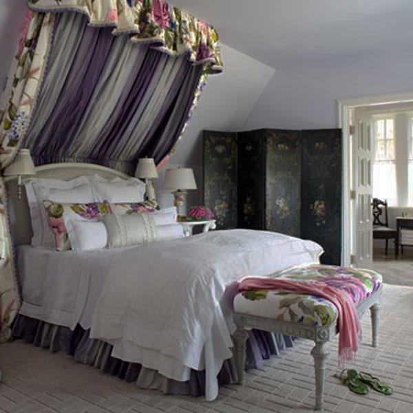 จัดหัวเตียงด้วยผ้าสไตล์วินเทจ จัดหัวเตียงด้วยผ้าสไตล์วินเทจ