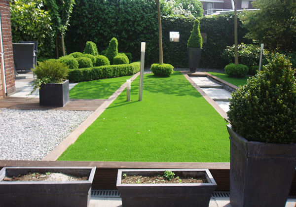 จัดสวนโดยใ้ช้หญ้าเทียม จัดสวนโดยใ้ช้หญ้าเทียม