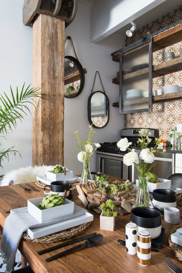 ห้องรับประทานอาหารสไตล์ Industrial