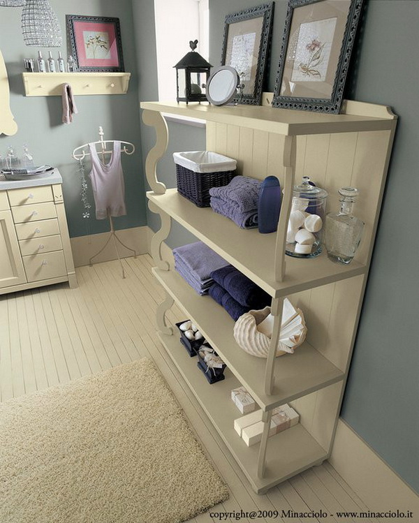 เฟอร์นิเจอร์ไม้แต่งห้องน้ำ