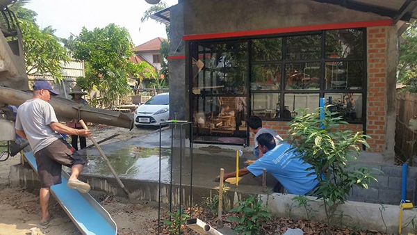 สร้างบ่อปลาคาร์ฟ