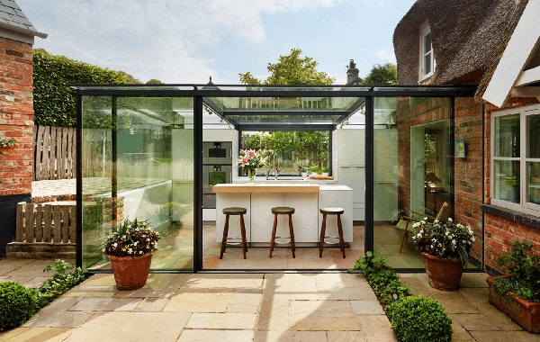 ห้องครัวแบบกระจก