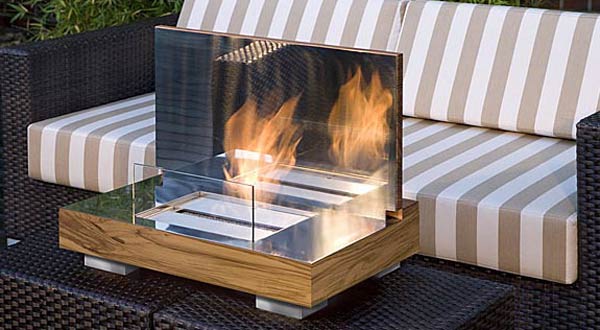 เตาผิงแบบกล้องเก็บได้