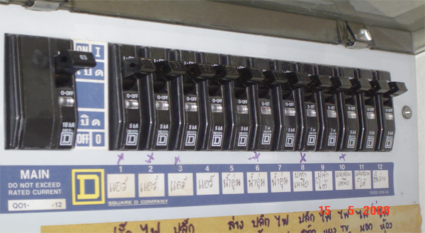 การต่อวงจรไฟฟ้าภายในบ้าน