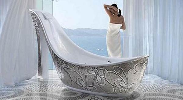 อ่างอาบน้ำรูปรองเท้าสุดหรู