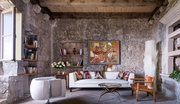 ไอเดียตกแต่งภายในด้วยหิน