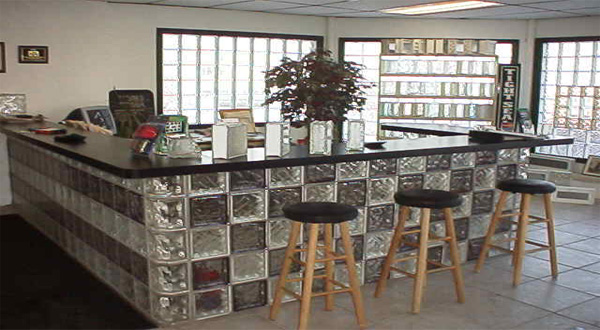 การแต่งบ้านด้วยอิฐแก้ว