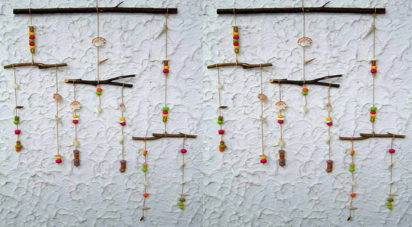 DIY โมบายจากวัสดุธรรมชาติ