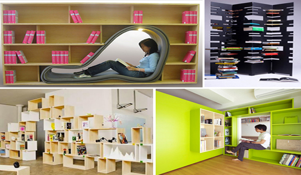 ไอเดียชั้นวางหนังสือแนวๆ เฟอร์นิเจอร์สุดเก๋ สำหรับนักอ่าน...