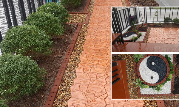 จัดสวนข้างบ้านเอง ทาวน์เฮ้าส์หลังมุม