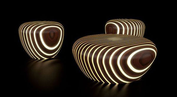 เก้าอี้เรืองแสงในความมืด