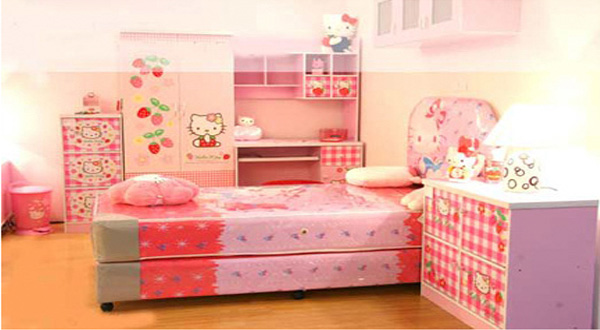 ห้องนอนสไตล์คิตตี้ ( น่ารักมากๆ )