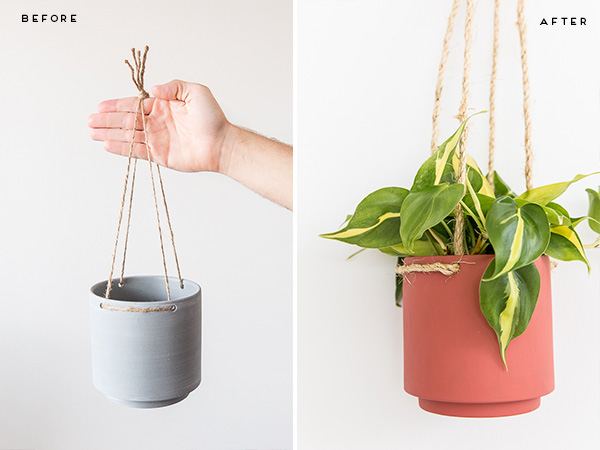 ทำกระถางต้นไม้แบบแขวนด้วยตัวเอง