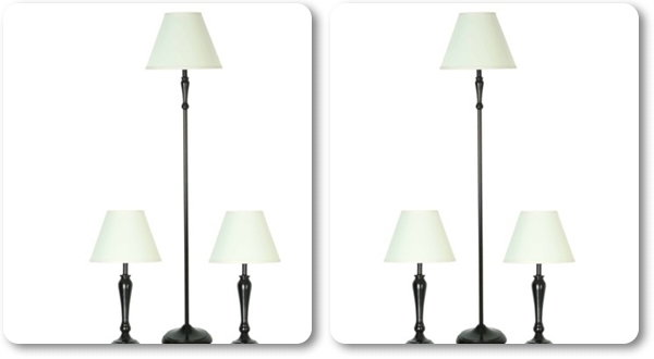 โคมไฟตั้งพื้นสามตัว โคมไฟตั้งพื้นสามตัว