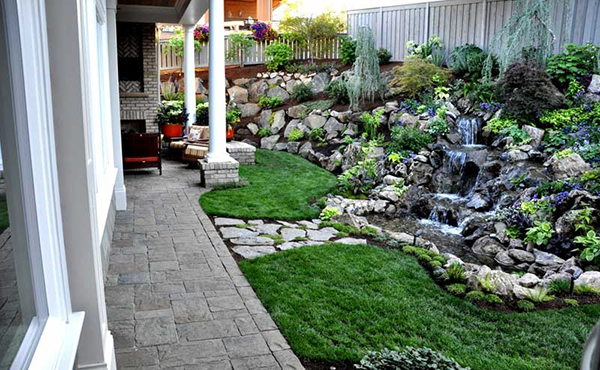 ไอเดียการจัดสวนด้วยน้ำตก ไอเดียการจัดสวนด้วยน้ำตก