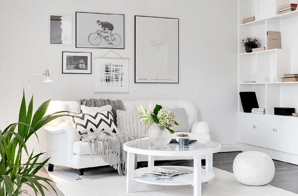 ไอเดียแต่งห้องนั่งเล่นสีขาว ไอเดียแต่งห้องนั่งเล่นสีขาว