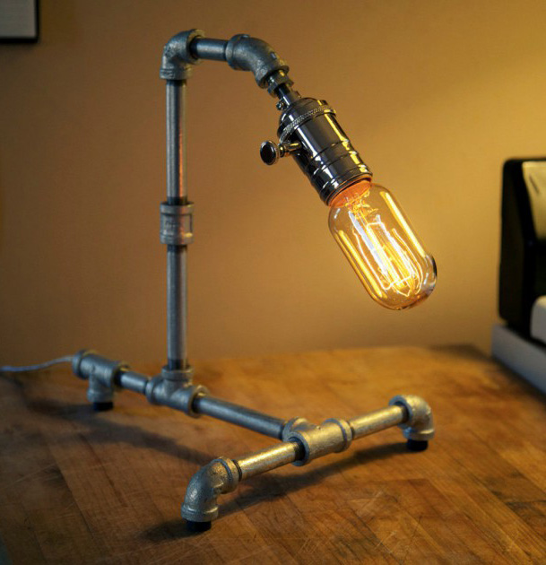 โคมไฟทำจากแป๊ปน้ำ